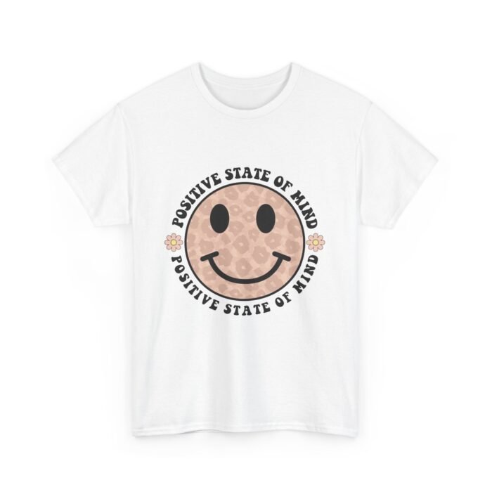 Positive Vibes Unisex Tee - Smiley Face, Mental Health Awareness, Gift for Friends, Casual Comfort, Everyday Wear - Image 3