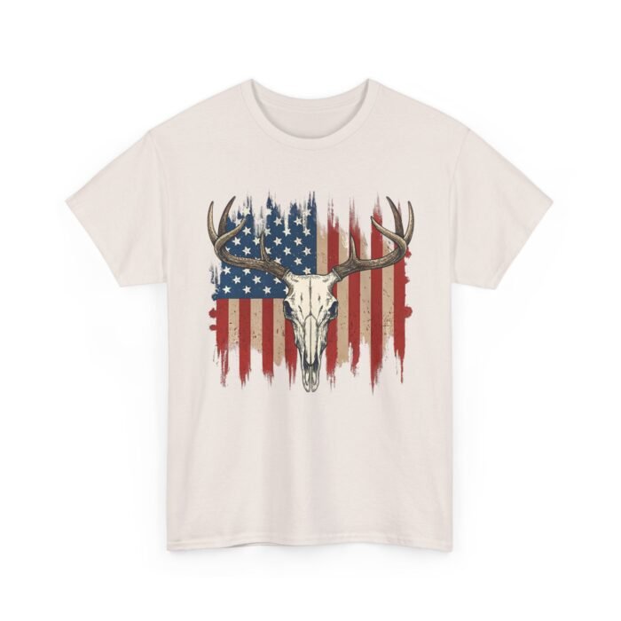 Rustic American Pride Tee, Unisex Heavy Cotton Tee, Perfect for BBQs, Patriotic Events, Outdoor Adventures, Gifts for Hunters - Image 18