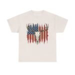 Rustic American Pride Tee, Unisex Heavy Cotton Tee, Perfect for BBQs, Patriotic Events, Outdoor Adventures, Gifts for Hunters - Image 16