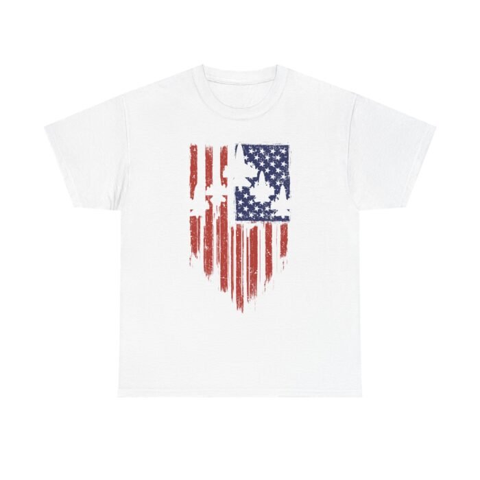 Patriotic Unisex Cotton Tee, Vintage American Flag Shirt, Casual Summer Style, Fourth of July Gift, Everyday Wear - Image 1