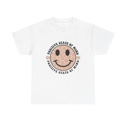 Positive Vibes Unisex Tee - Smiley Face, Mental Health Awareness, Gift for Friends, Casual Comfort, Everyday Wear