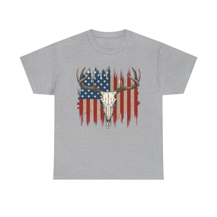Rustic American Pride Tee, Unisex Heavy Cotton Tee, Perfect for BBQs, Patriotic Events, Outdoor Adventures, Gifts for Hunters - Image 20