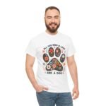 Floral Dog Lover Tee - All You Need Is Love and a Dog, Gift for Dog Parents, Animal Lovers T-Shirt, Pet Adoption Awareness, Casual [...] - Image 7