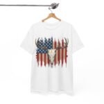 Rustic American Pride Tee, Unisex Heavy Cotton Tee, Perfect for BBQs, Patriotic Events, Outdoor Adventures, Gifts for Hunters - Image 5