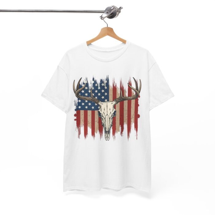 Rustic American Pride Tee, Unisex Heavy Cotton Tee, Perfect for BBQs, Patriotic Events, Outdoor Adventures, Gifts for Hunters - Image 5