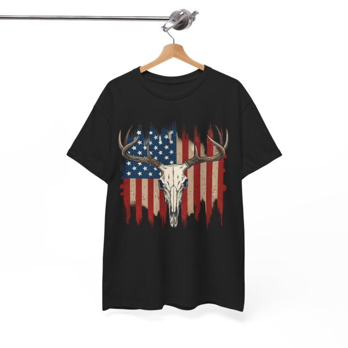 Rustic American Pride Tee, Unisex Heavy Cotton Tee, Perfect for BBQs, Patriotic Events, Outdoor Adventures, Gifts for Hunters - Image 14