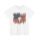 Rustic American Pride Tee, Unisex Heavy Cotton Tee, Perfect for BBQs, Patriotic Events, Outdoor Adventures, Gifts for Hunters - Image 4