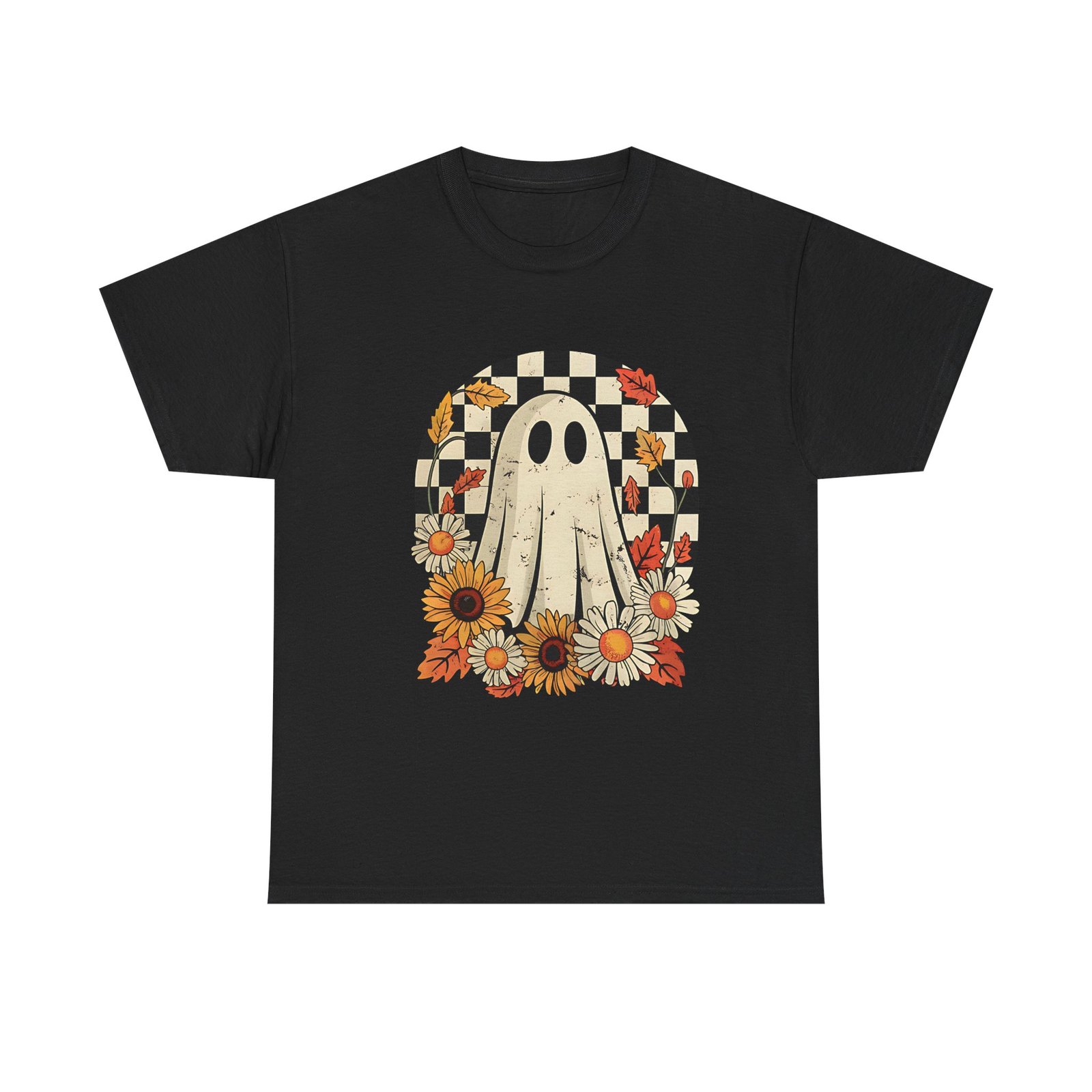 1130955336504860213_2048.jpeg Ghostly Floral Tee | Perfect for Halloween, Casual Wear, Gifts, Fall Fashion, and Everyday Comfort - Image 4