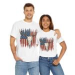 Rustic American Pride Tee, Unisex Heavy Cotton Tee, Perfect for BBQs, Patriotic Events, Outdoor Adventures, Gifts for Hunters - Image 8