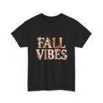 Fall Vibes Unisex Heavy Cotton Tee, Autumn T-Shirt, Cozy Gift, Seasonal Wear, Trendy Apparel, Casual Style - Image 3