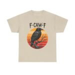 Retro Crow Graphic Tee - F-CAW-F Shirt, Unisex Cotton Tee, Halloween Apparel, Unique Gift, Casual Wear - Image 5