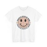 Positive Vibes Unisex Tee - Smiley Face, Mental Health Awareness, Gift for Friends, Casual Comfort, Everyday Wear - Image 3