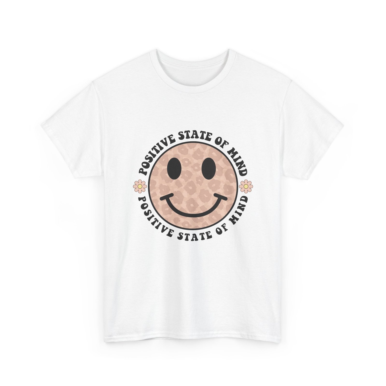 12533885526343077930_2048.jpeg Positive Vibes Unisex Tee - Smiley Face, Mental Health Awareness, Gift for Friends, Casual Comfort, Everyday Wear - Image 3