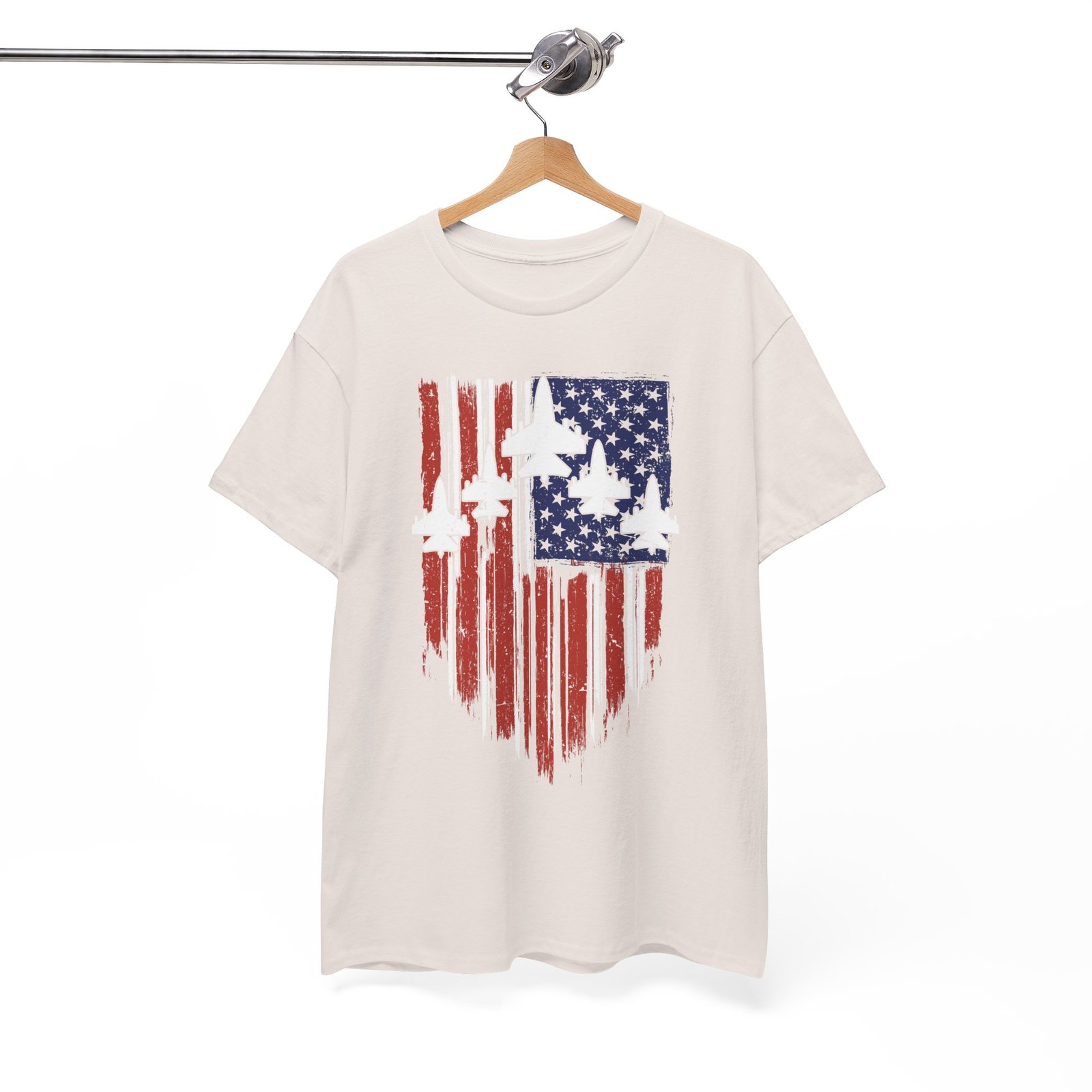 12540374376279264072_2048.jpeg Patriotic Unisex Cotton Tee, Vintage American Flag Shirt, Casual Summer Style, Fourth of July Gift, Everyday Wear - Image 20