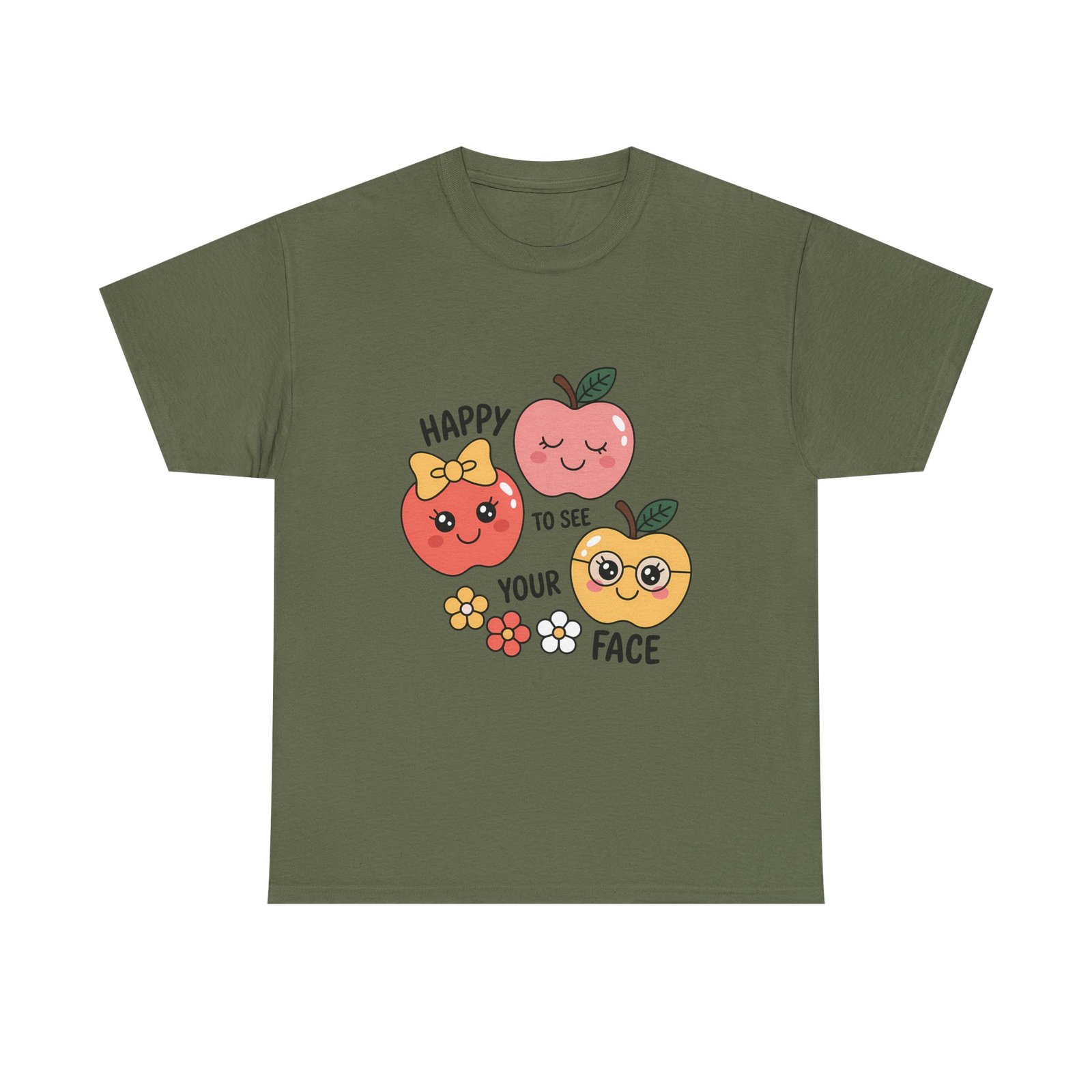 12687453068185215612_2048.jpeg Happy Fruits Unisex Cotton Tee, Cute Graphic Tee, Gift for Friends, Summer Apparel, Positive Vibes Shirt, Fun Casual Wear - Image 14