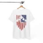 Patriotic Unisex Cotton Tee, Vintage American Flag Shirt, Casual Summer Style, Fourth of July Gift, Everyday Wear - Image 5