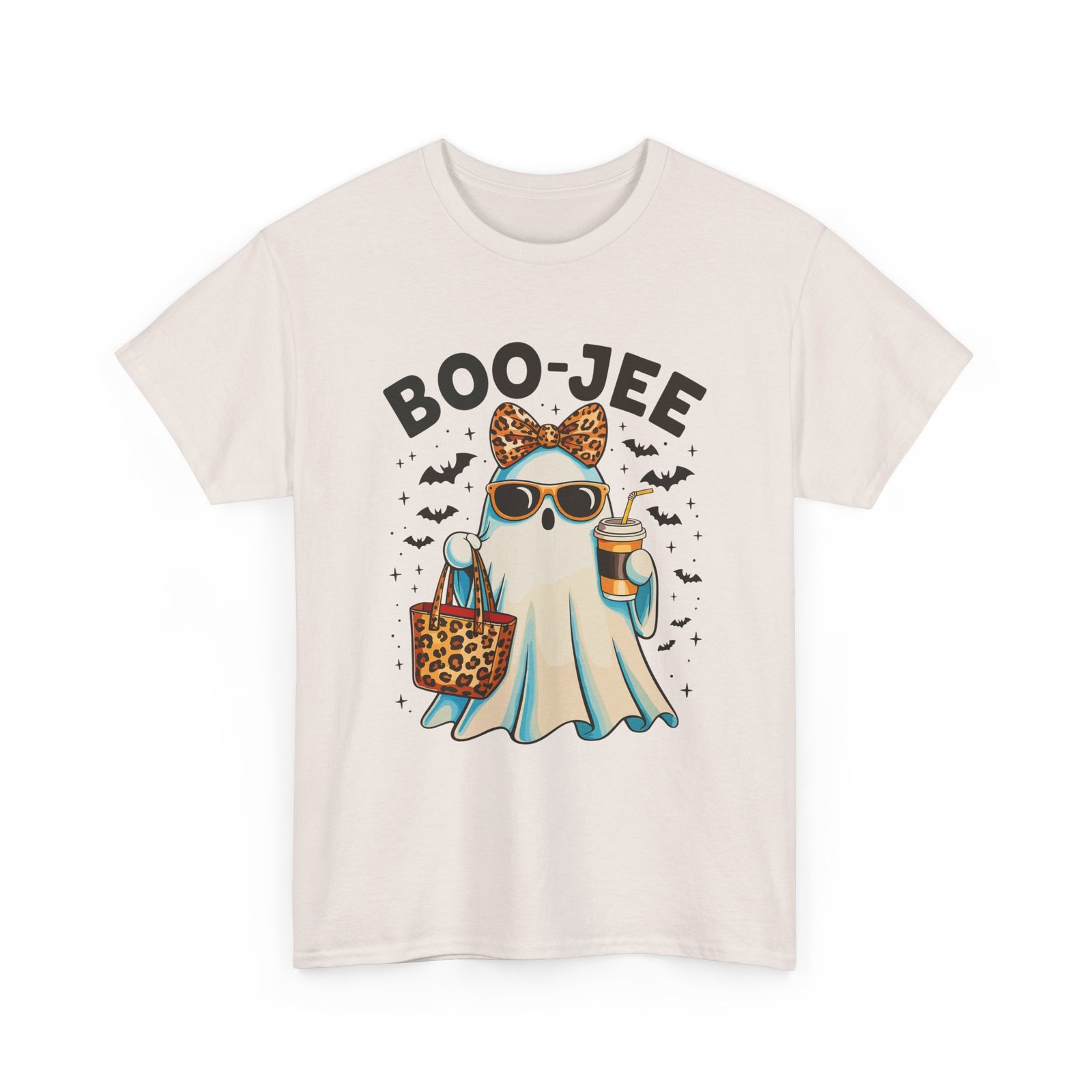 12956290422960349128_2048.jpeg Boo-Jee Ghost Tee - Spooky Chic Unisex Heavy Cotton T-Shirt for Halloween, Ghost Lover Gift, Fall Fashion, Cozy Autumn Vibes, Casual Wear - Image 11