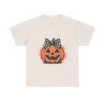 Halloween Pumpkin Graphic Tee, Unisex Cotton T-Shirt for Fall, Halloween Party Outfit, Funny Pumpkin Shirt, Autumn Apparel - Image 13