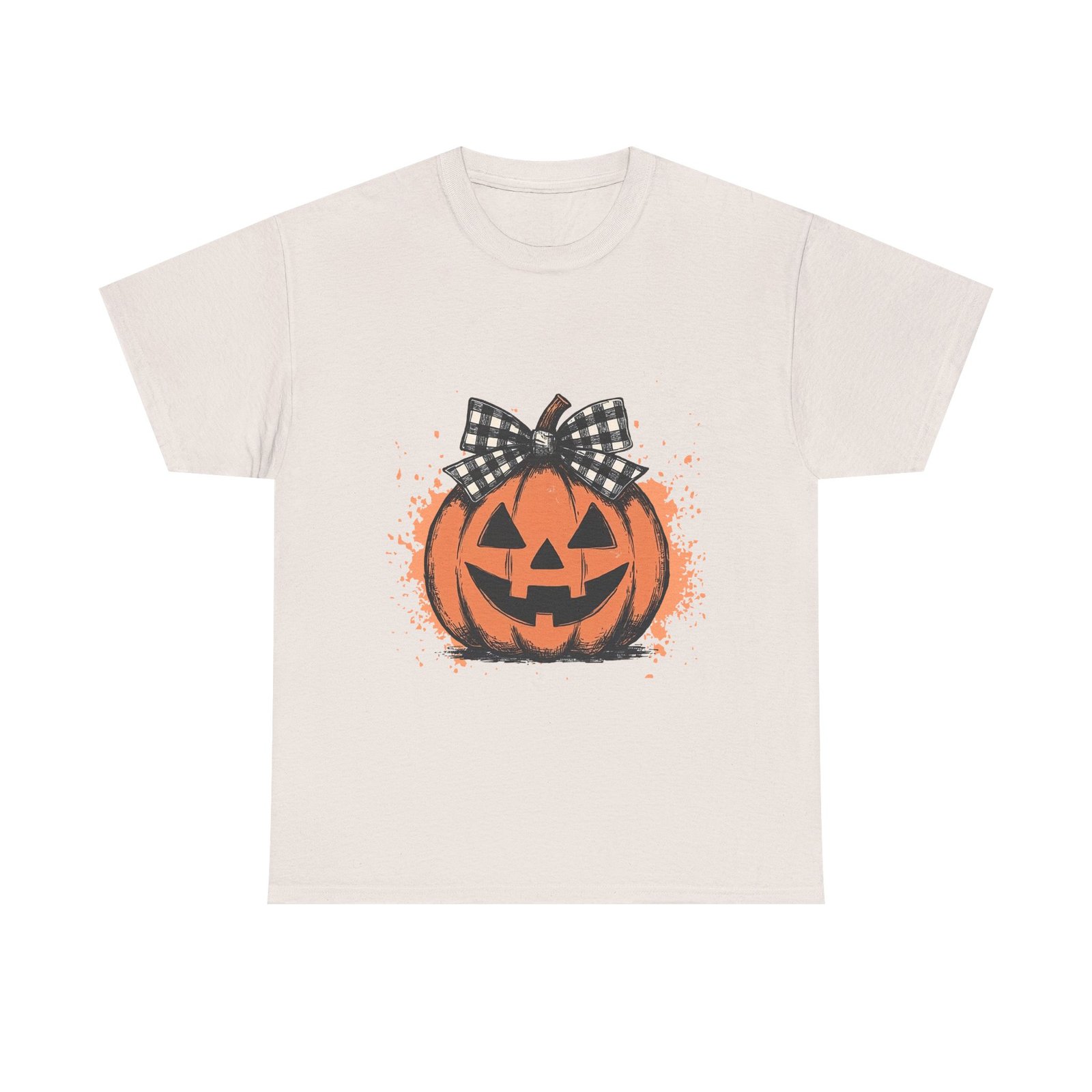 13557611519121658693_2048.jpeg Halloween Pumpkin Graphic Tee, Unisex Cotton T-Shirt for Fall, Halloween Party Outfit, Funny Pumpkin Shirt, Autumn Apparel - Image 13