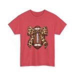 Leopard Bow Football Tee | Unisex Heavy Cotton T-Shirt, Sports Shirt, Game Day Outfit, Fall Fashion, Birthday Gift - Image 32