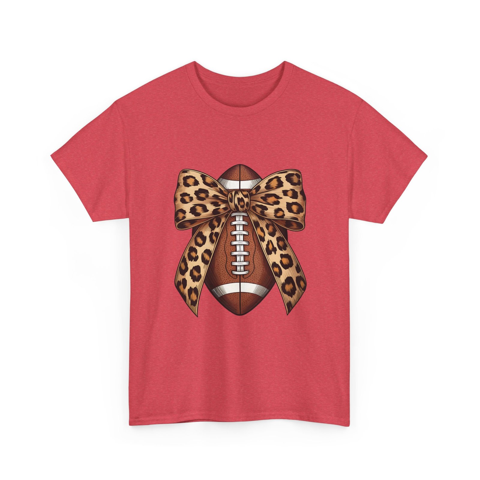 13783633296770947634_2048.jpeg Leopard Bow Football Tee | Unisex Heavy Cotton T-Shirt, Sports Shirt, Game Day Outfit, Fall Fashion, Birthday Gift - Image 32