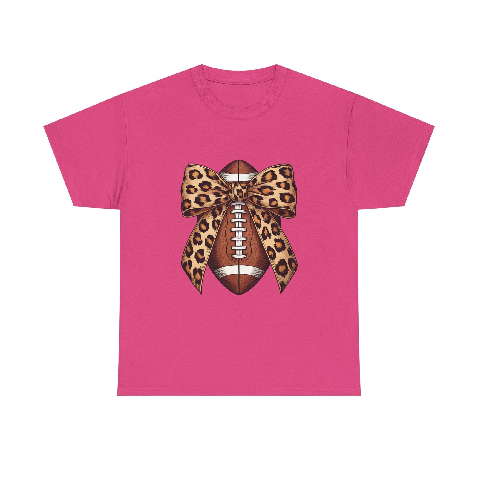 14360499333387784393_2048.jpeg Leopard Bow Football Tee | Unisex Heavy Cotton T-Shirt, Sports Shirt, Game Day Outfit, Fall Fashion, Birthday Gift - Image 26