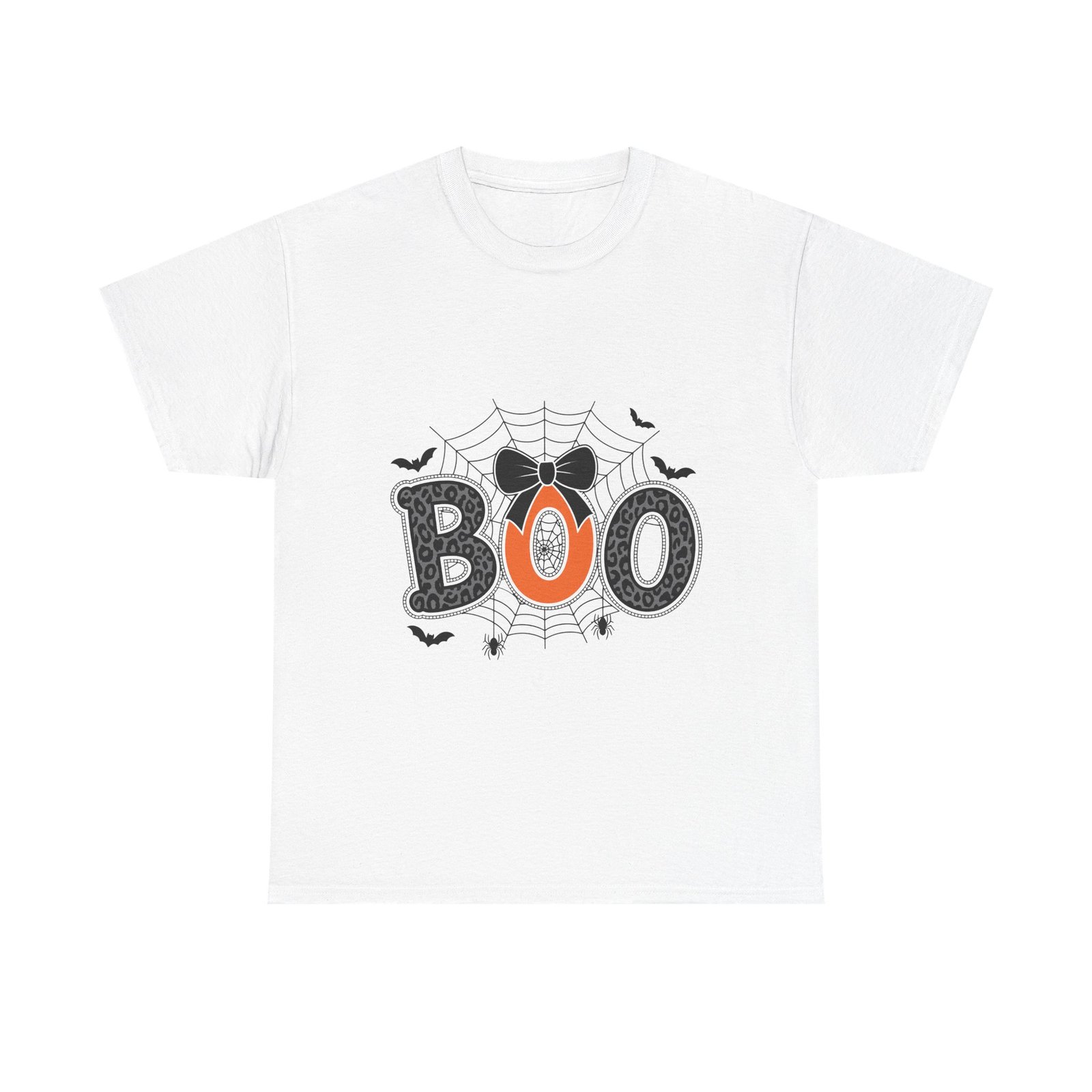 1447113019044098297_2048.jpeg Halloween Boo Unisex Heavy Cotton Tee, Spooky T-Shirt, Fun Halloween Costume, Trick or Treat Shirt, Ghost Print Tee - Image 2