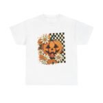 Fall Pumpkin T-Shirt, Halloween Gift, Autumn Apparel, Floral Tee, Unisex Casual Wear, Cozy Seasonal Style - Image 5