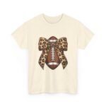 Leopard Bow Football Tee | Unisex Heavy Cotton T-Shirt, Sports Shirt, Game Day Outfit, Fall Fashion, Birthday Gift - Image 20