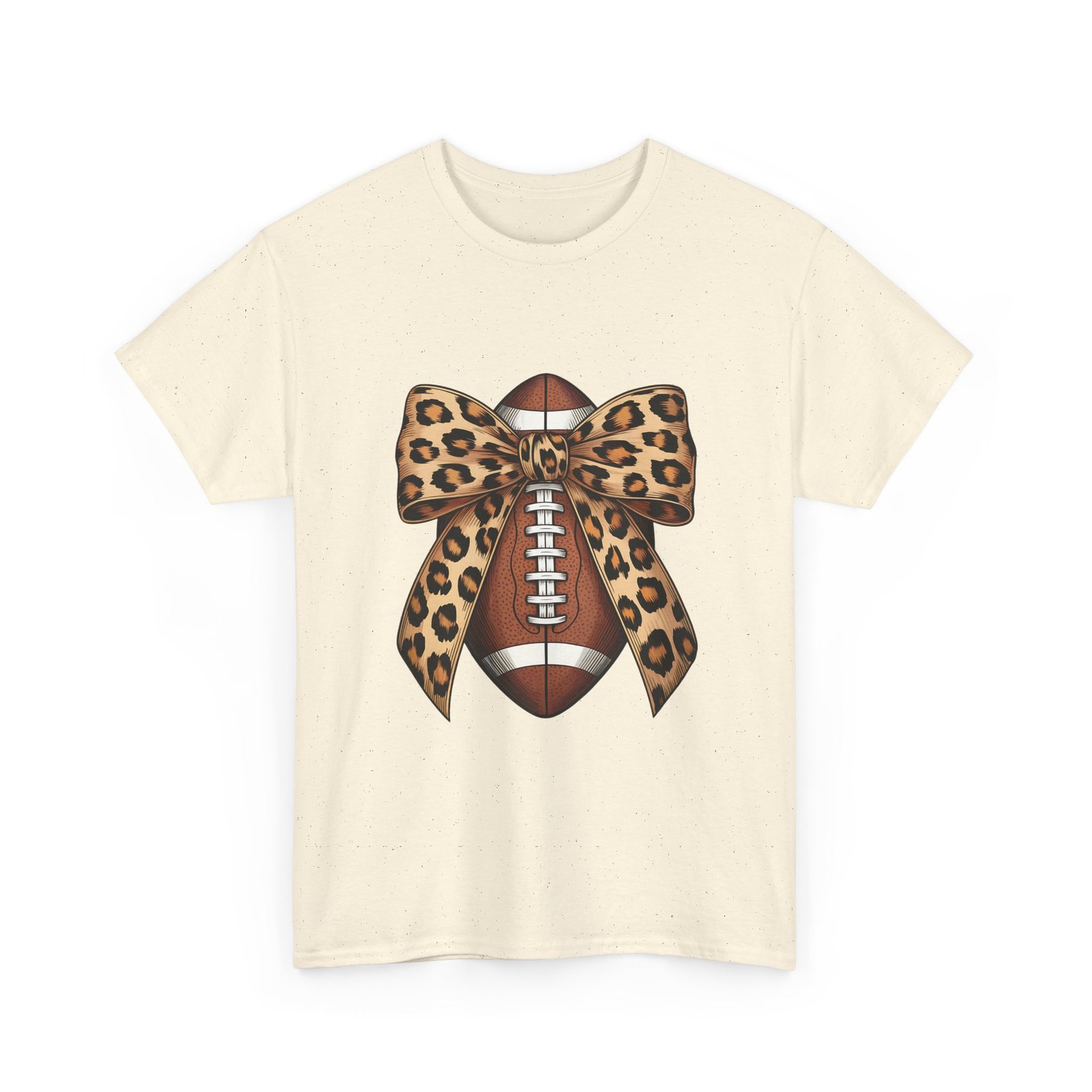 15087641125360705013_2048.jpeg Leopard Bow Football Tee | Unisex Heavy Cotton T-Shirt, Sports Shirt, Game Day Outfit, Fall Fashion, Birthday Gift - Image 20