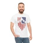 Patriotic Unisex Cotton Tee, Vintage American Flag Shirt, Casual Summer Style, Fourth of July Gift, Everyday Wear - Image 6