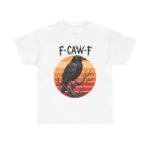Retro Crow Graphic Tee - F-CAW-F Shirt, Unisex Cotton Tee, Halloween Apparel, Unique Gift, Casual Wear - Image 2