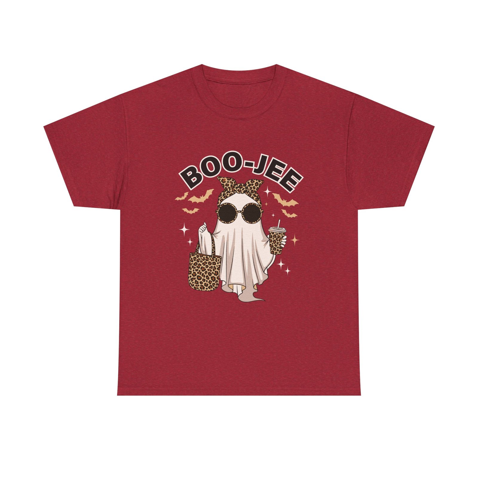16314209935761953208_2048.jpeg Boo-Jee Ghost Tee, Fun Halloween Shirt, Unisex Cotton Tee, Ghost Lover Gift, Holiday Party Apparel, Casual Fall Outfit - Image 9