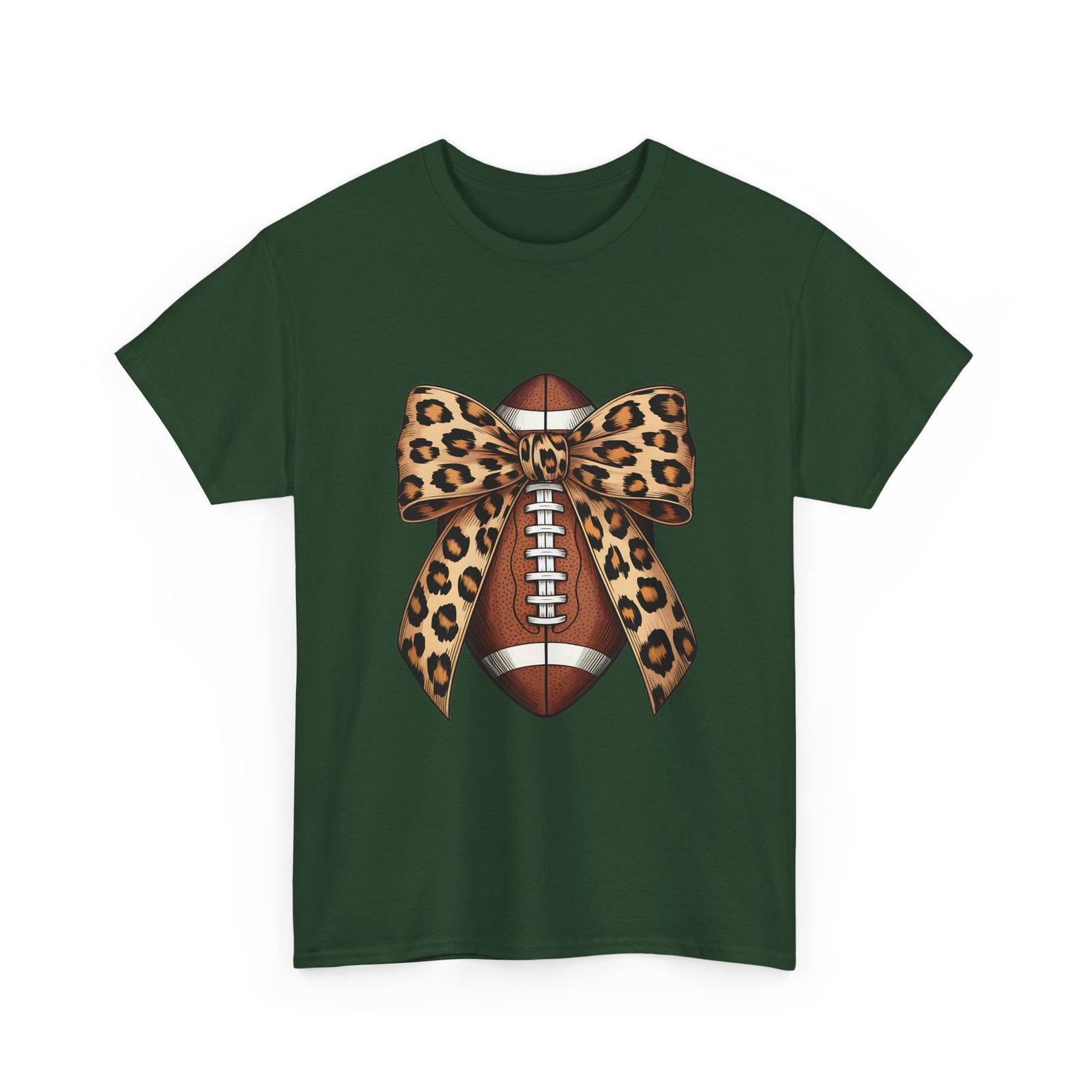 16571961000459915108_2048.jpeg Leopard Bow Football Tee | Unisex Heavy Cotton T-Shirt, Sports Shirt, Game Day Outfit, Fall Fashion, Birthday Gift - Image 24
