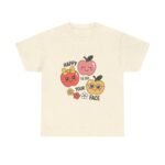 Happy Fruits Unisex Cotton Tee, Cute Graphic Tee, Gift for Friends, Summer Apparel, Positive Vibes Shirt, Fun Casual Wear - Image 5