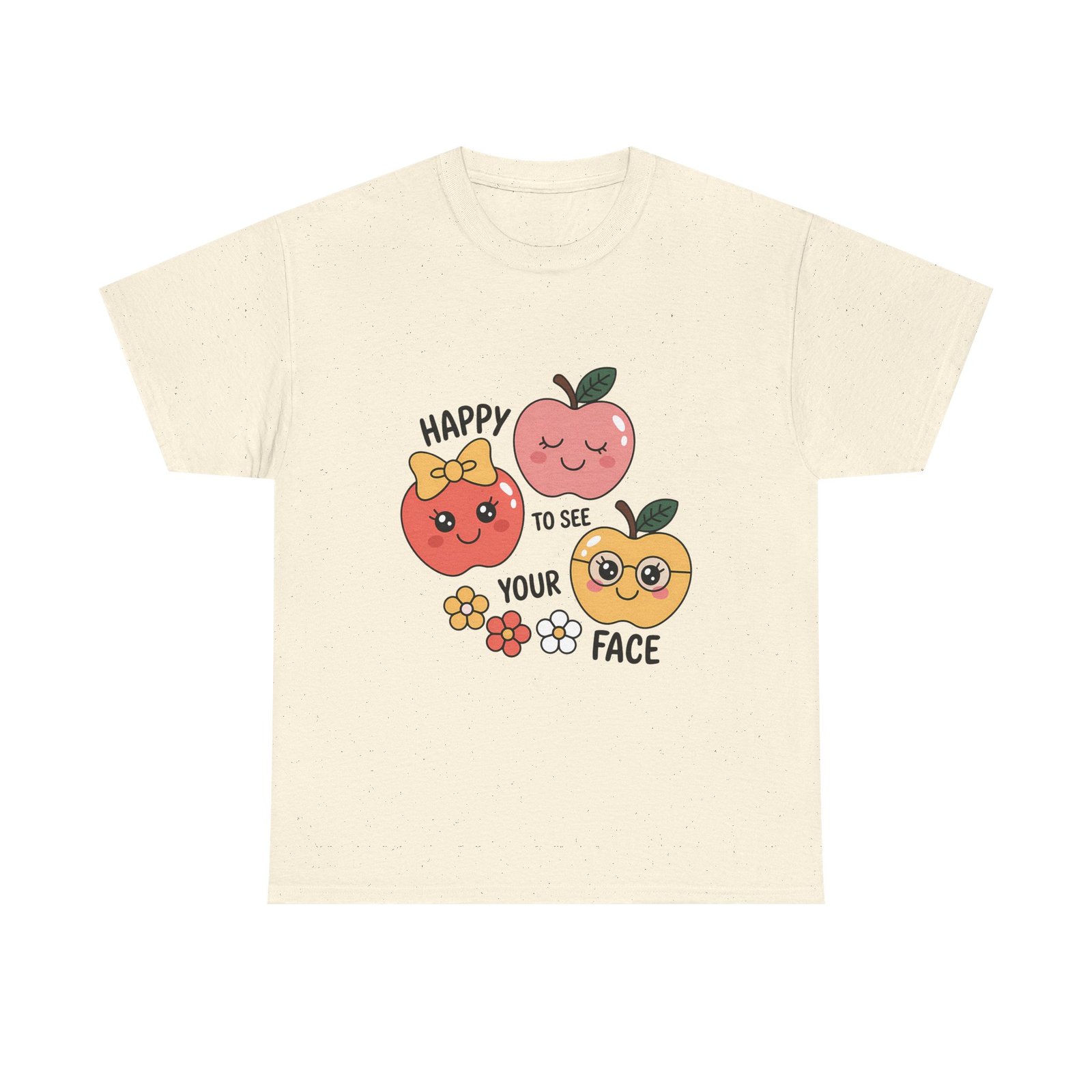 1712035637937208216_2048.jpeg Happy Fruits Unisex Cotton Tee, Cute Graphic Tee, Gift for Friends, Summer Apparel, Positive Vibes Shirt, Fun Casual Wear - Image 5