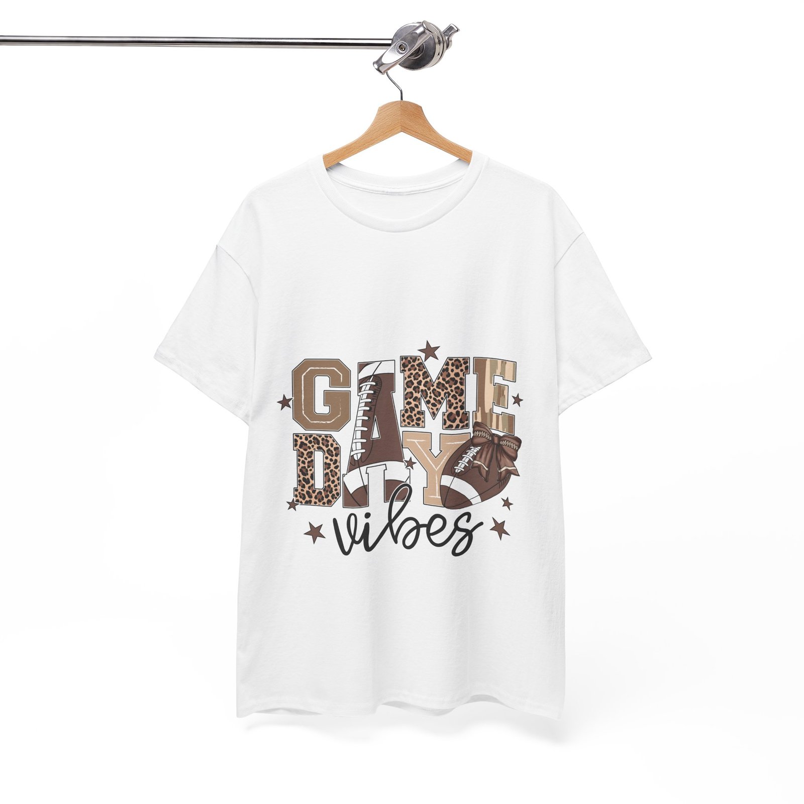 17714520516056553175_2048.jpeg Game Day Vibes Unisex Tee | Sports Shirt, Football Tee, Tailgate Shirt, Casual Wear, Game Day Apparel - Image 5