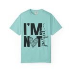 Unisex Garment-Dyed T-shirt with 'I'M NOT Perfect' Design - Casual Wear, Motivational Gift, Everyday Tee, Humor Shirt, Unique Fashion - Image 32