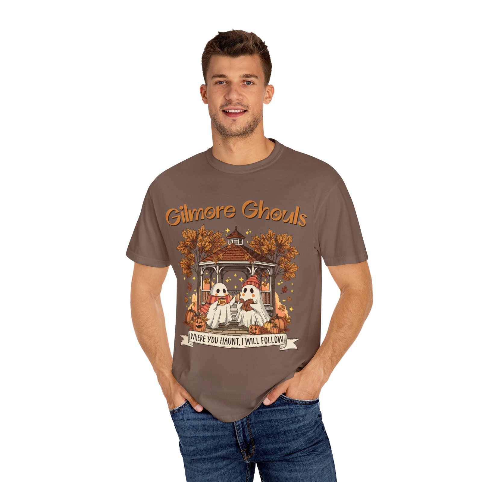 2395331784883356424_2048.jpeg Gilmore Ghouls Unisex T-Shirt, Fall T-Shirt, Halloween Apparel, Spooky Season Shirt, Cozy Casualwear, Gift for Fans - Image 12