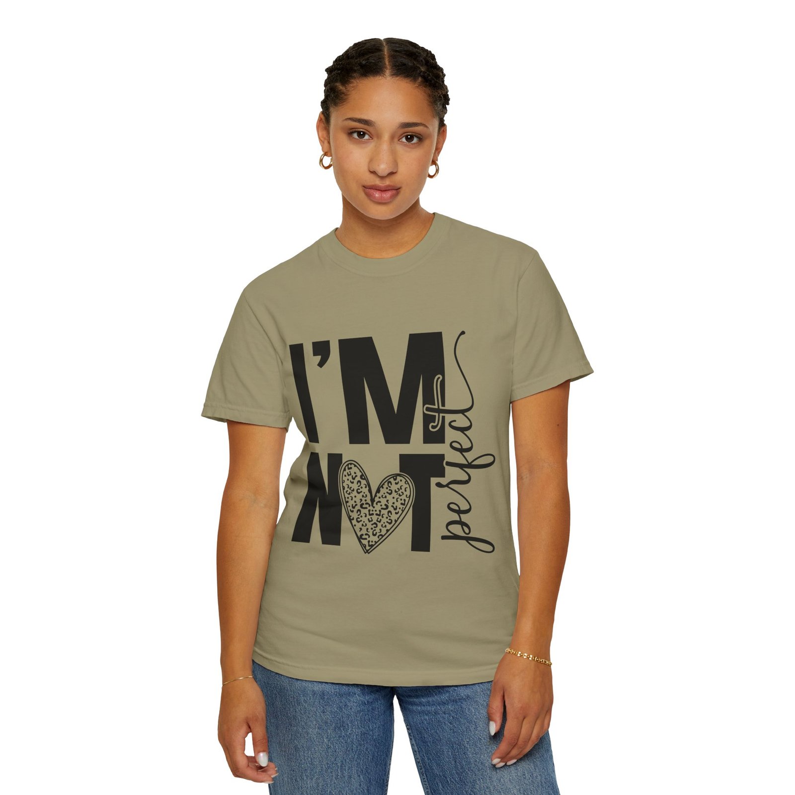 2633568437860506448_2048.jpeg Unisex Garment-Dyed T-shirt with 'I'M NOT Perfect' Design - Casual Wear, Motivational Gift, Everyday Tee, Humor Shirt, Unique Fashion - Image 21