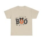 Halloween Boo Unisex Heavy Cotton Tee, Spooky T-Shirt, Fun Halloween Costume, Trick or Treat Shirt, Ghost Print Tee - Image 5