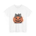 Halloween Pumpkin Graphic Tee, Unisex Cotton T-Shirt for Fall, Halloween Party Outfit, Funny Pumpkin Shirt, Autumn Apparel