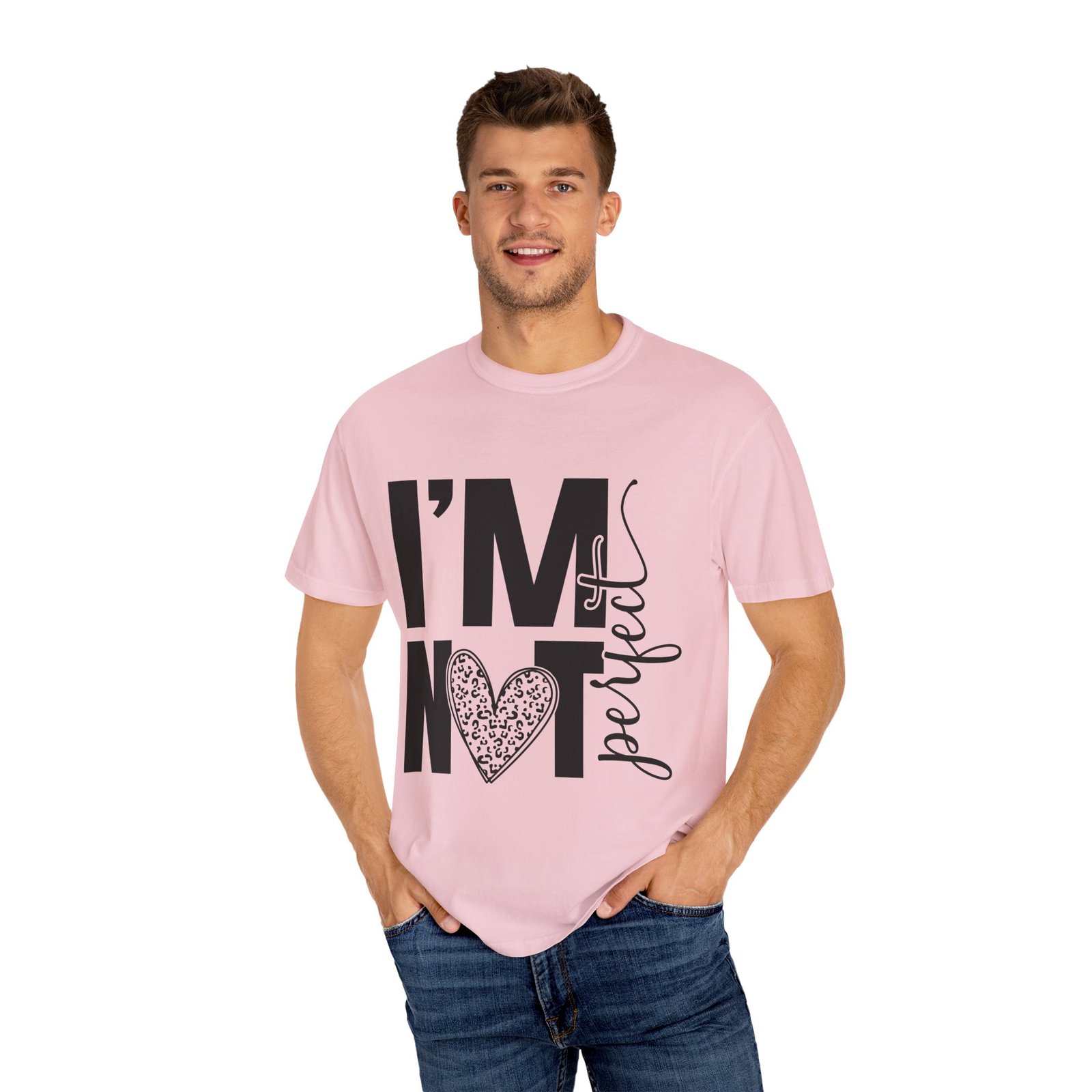 3749457968655030136_2048.jpeg Unisex Garment-Dyed T-shirt with 'I'M NOT Perfect' Design - Casual Wear, Motivational Gift, Everyday Tee, Humor Shirt, Unique Fashion - Image 50
