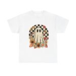 Ghostly Floral Tee | Perfect for Halloween, Casual Wear, Gifts, Fall Fashion, and Everyday Comfort