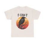 Retro Crow Graphic Tee - F-CAW-F Shirt, Unisex Cotton Tee, Halloween Apparel, Unique Gift, Casual Wear - Image 9