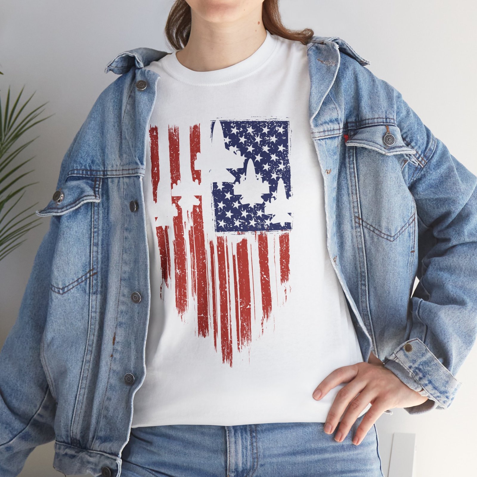 4288157783365920288_2048.jpeg Patriotic Unisex Cotton Tee, Vintage American Flag Shirt, Casual Summer Style, Fourth of July Gift, Everyday Wear - Image 8