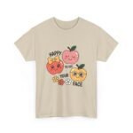 Happy Fruits Unisex Cotton Tee, Cute Graphic Tee, Gift for Friends, Summer Apparel, Positive Vibes Shirt, Fun Casual Wear - Image 12