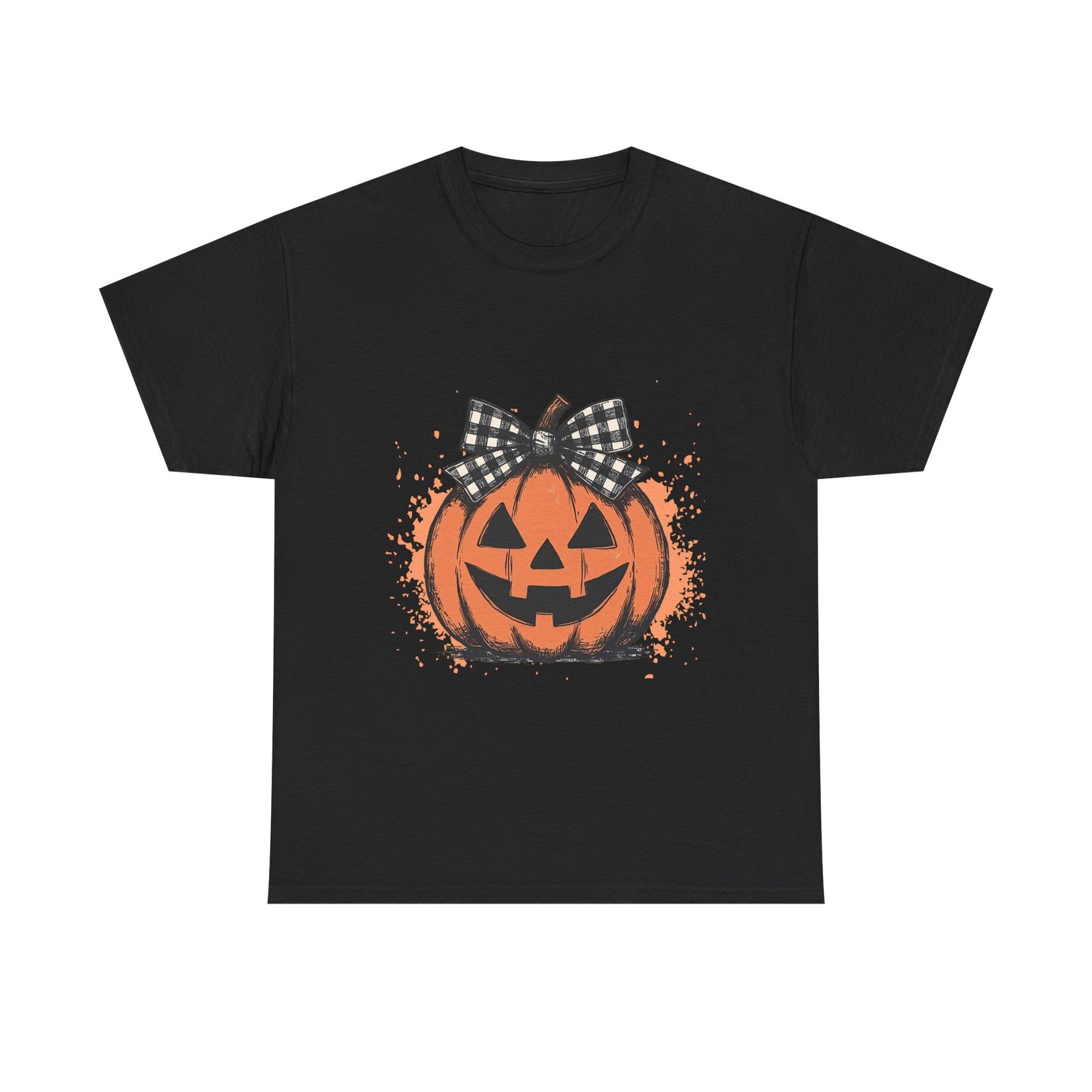 5337788798836971039_2048.jpeg Halloween Pumpkin Graphic Tee, Unisex Cotton T-Shirt for Fall, Halloween Party Outfit, Funny Pumpkin Shirt, Autumn Apparel - Image 5