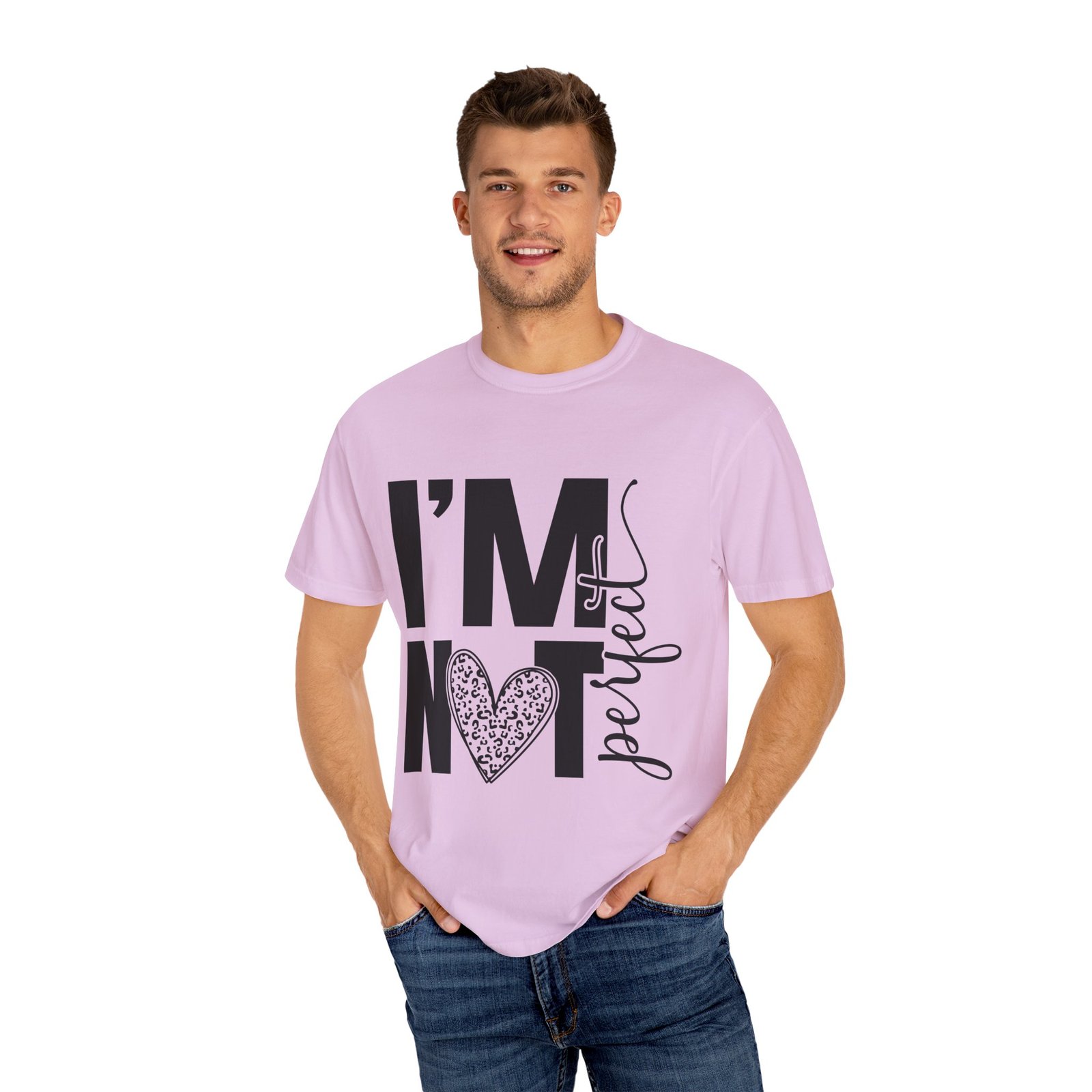 5571258020965087919_2048.jpeg Unisex Garment-Dyed T-shirt with 'I'M NOT Perfect' Design - Casual Wear, Motivational Gift, Everyday Tee, Humor Shirt, Unique Fashion - Image 45