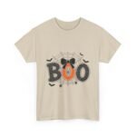 Halloween Boo Unisex Heavy Cotton Tee, Spooky T-Shirt, Fun Halloween Costume, Trick or Treat Shirt, Ghost Print Tee - Image 7